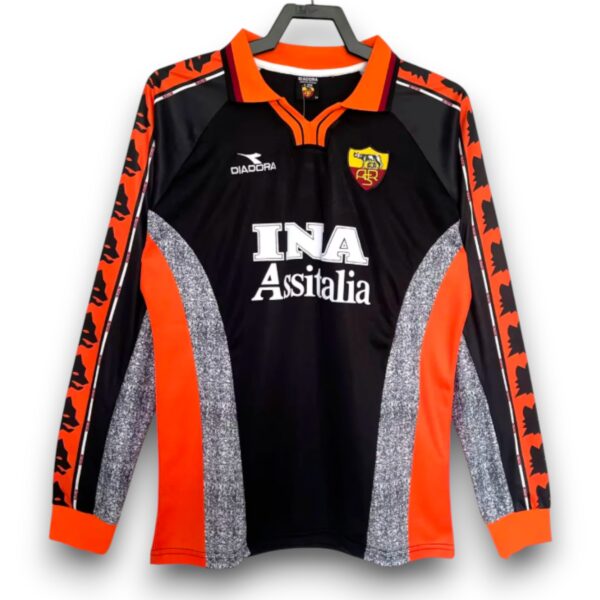 Camiseta AS Roma 1998-1999 Alternativa Manga Larga