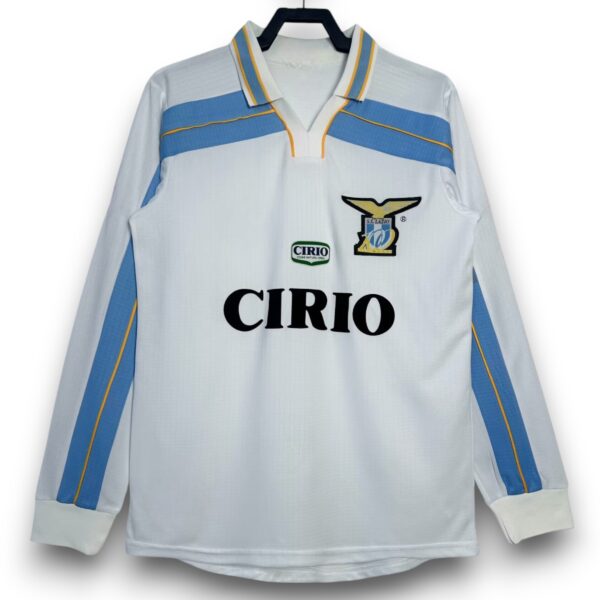 Camiseta Lazio 1999-2000 Visitante Manga Larga