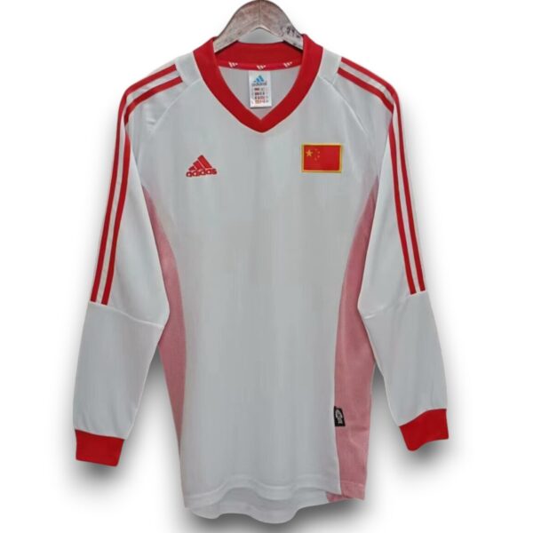 Camiseta China 2002 Visitante Manga Larga