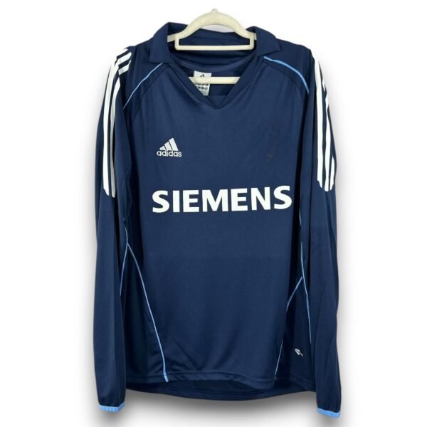 Camiseta Real Madrid 2005-2006 Visitante Manga Larga