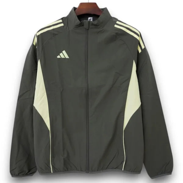 Chaqueta Real Madrid 2025-2026 Cortavientos Negra/Verda