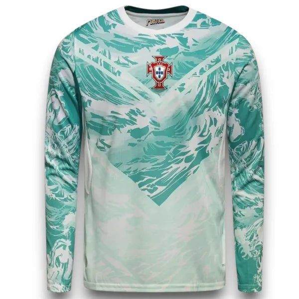 Camiseta Portugal 2026-2027 Visitante Manga Larga